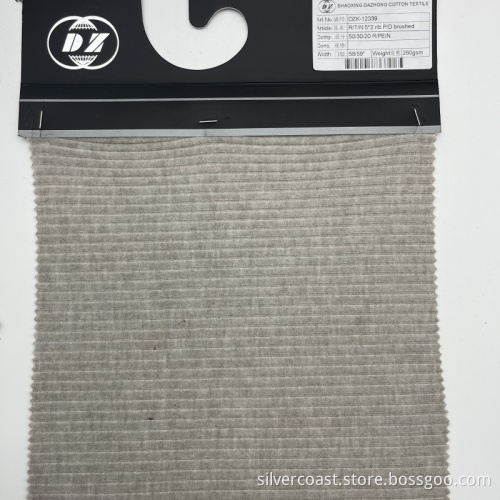 Mistura de nylon de poliéster rayon 5x2 escovado têxtil